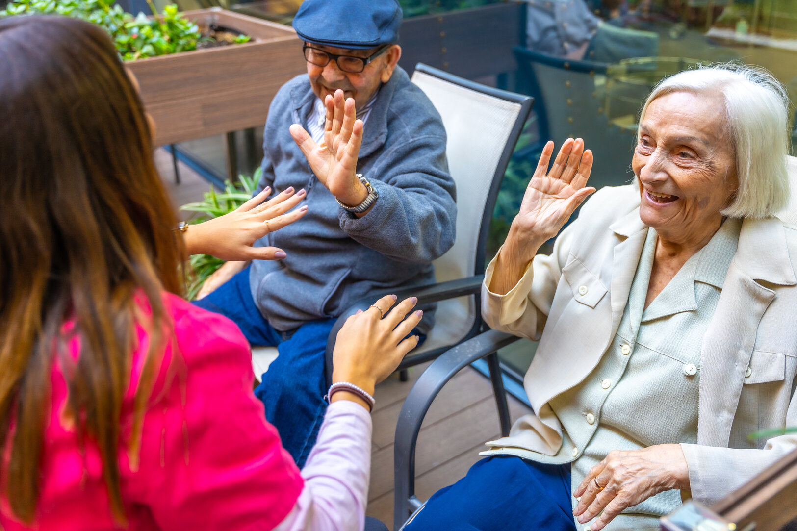 Seniors in skilled nursing with memory care.